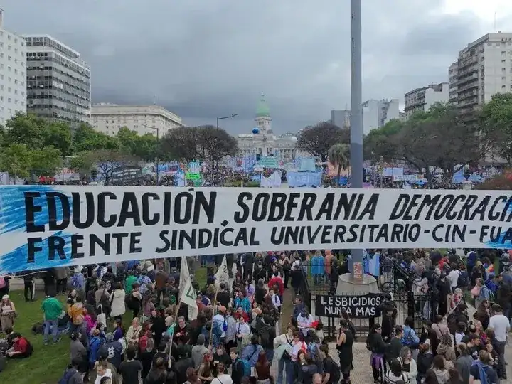 La movilización tuvo una amplia convocatoria.