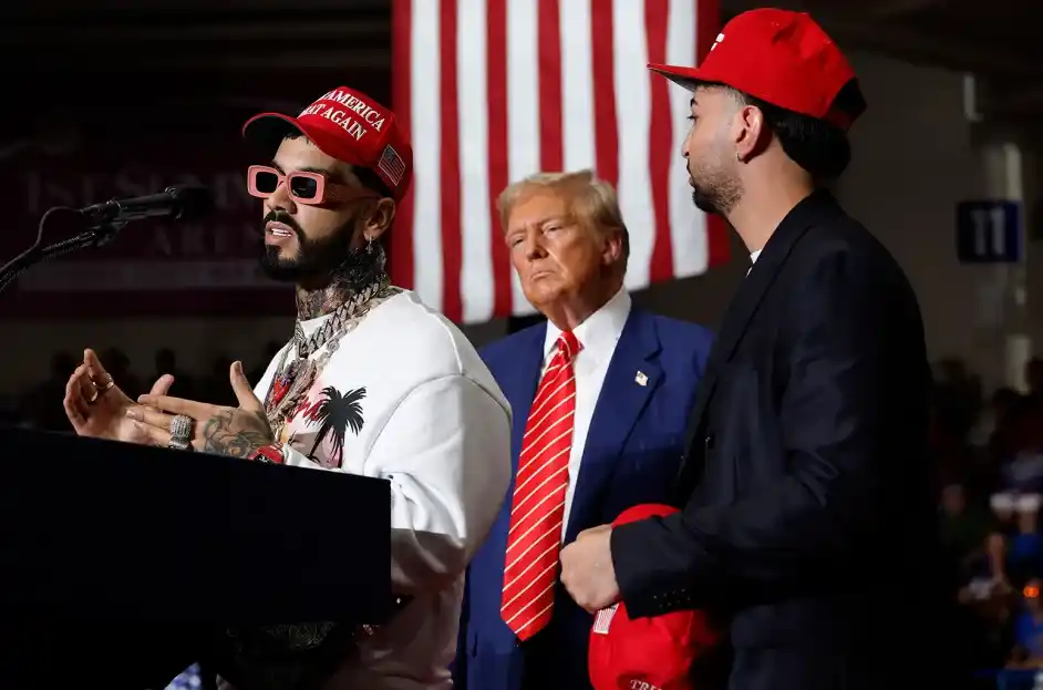 Los reguetoneros Anuel AA y Justin Quiles apoyan a Trump (+ Video)