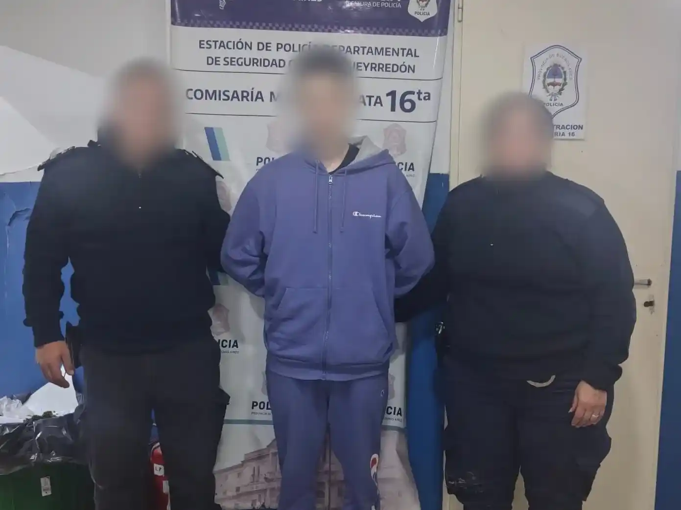 El procedimiento fue realizado por personal de la Comisaría 16ª.