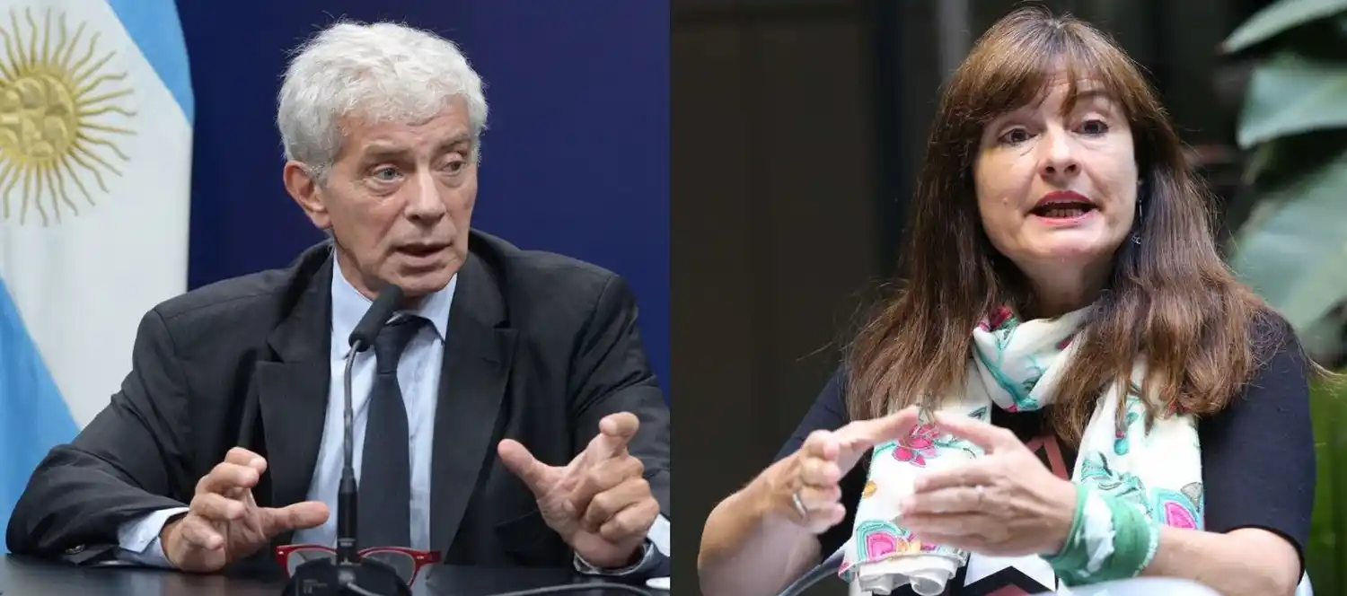 Mariano Cúneo Libarona y Estela Díaz.