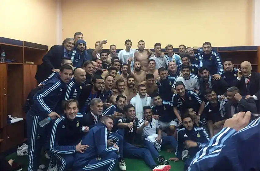 Mirá los festejos íntimos de los jugadores