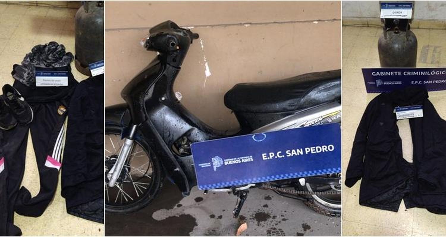Menor de edad violó el arresto domiciliario, robó una moto y en dos casas y fue detenido