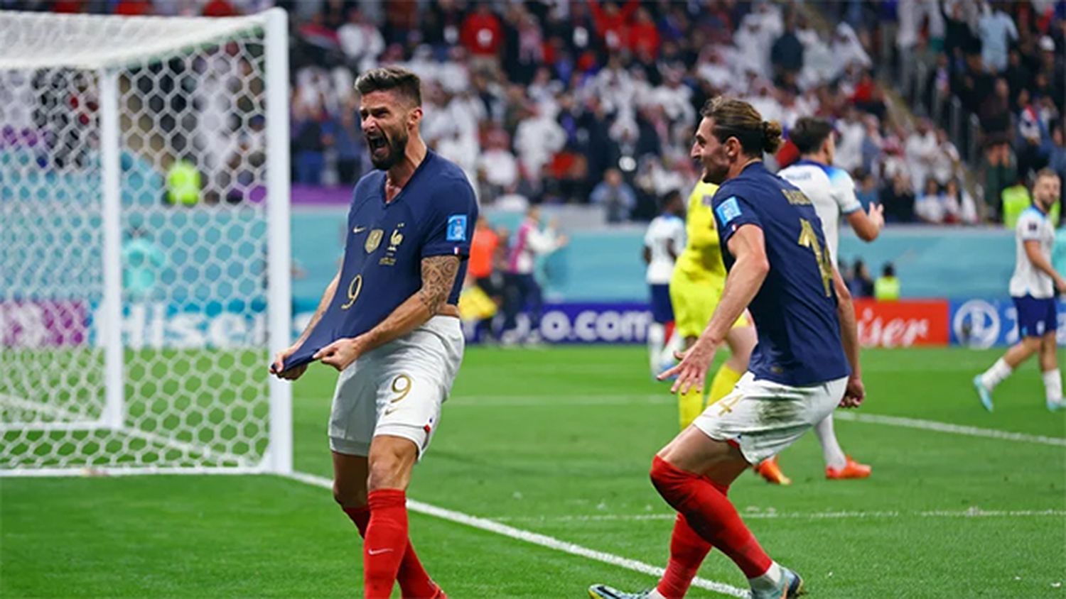 Francia le ganó a Inglaterra y logró la clasificación a la semifinal