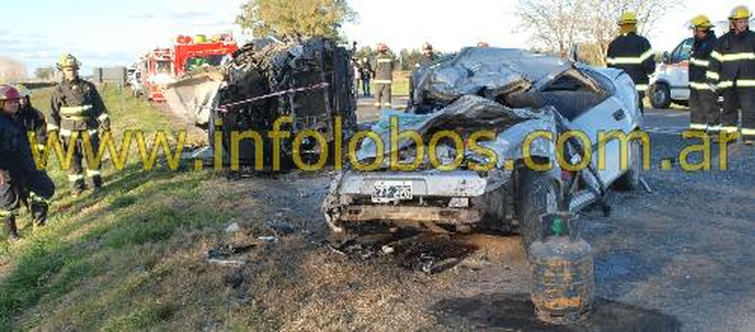 Fatal accidente en Lobos: Cuatro muertos