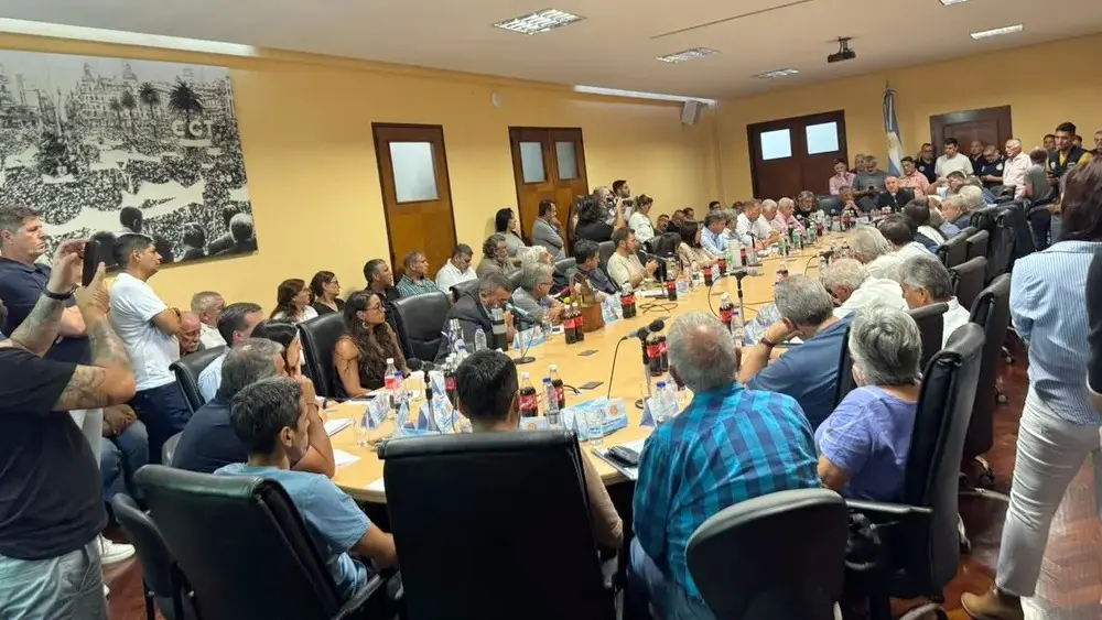 La reunión en la CGT.