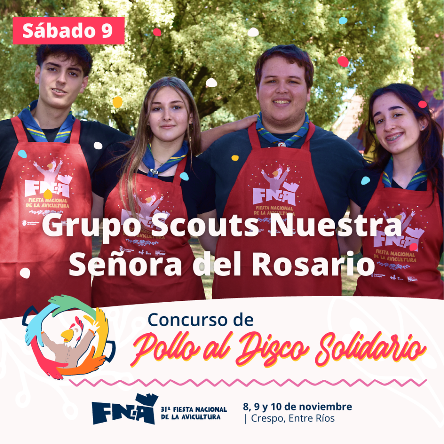 Pollo al disco solidario FNA 2024