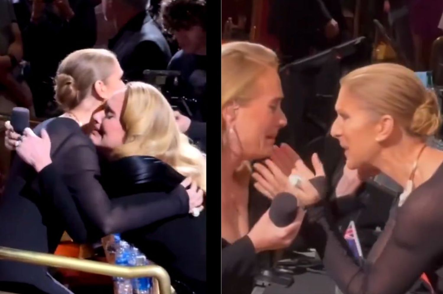 El encuentro de Adele y Celine Dion