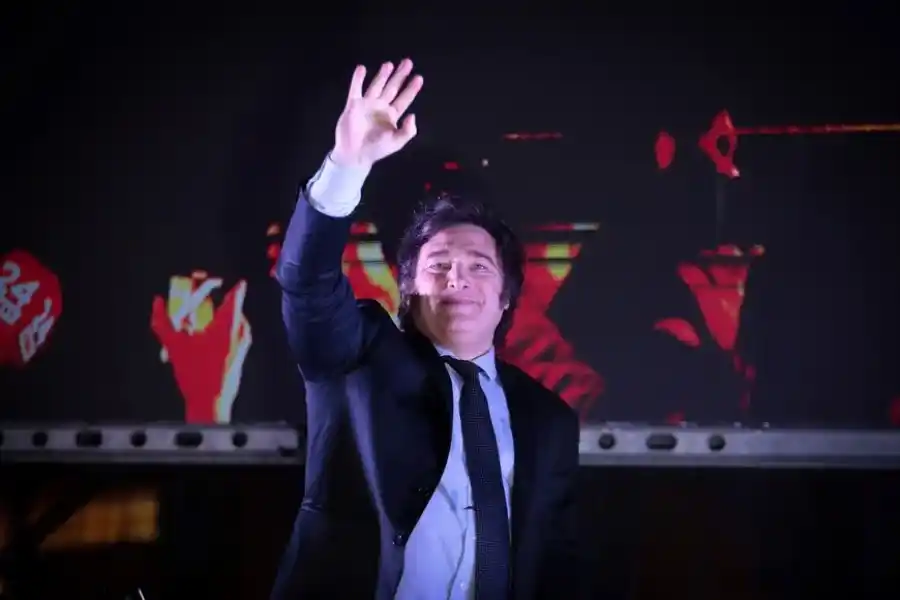 Javier Milei venció a Massa en segunda vuelta. Crédito: Xinhua.