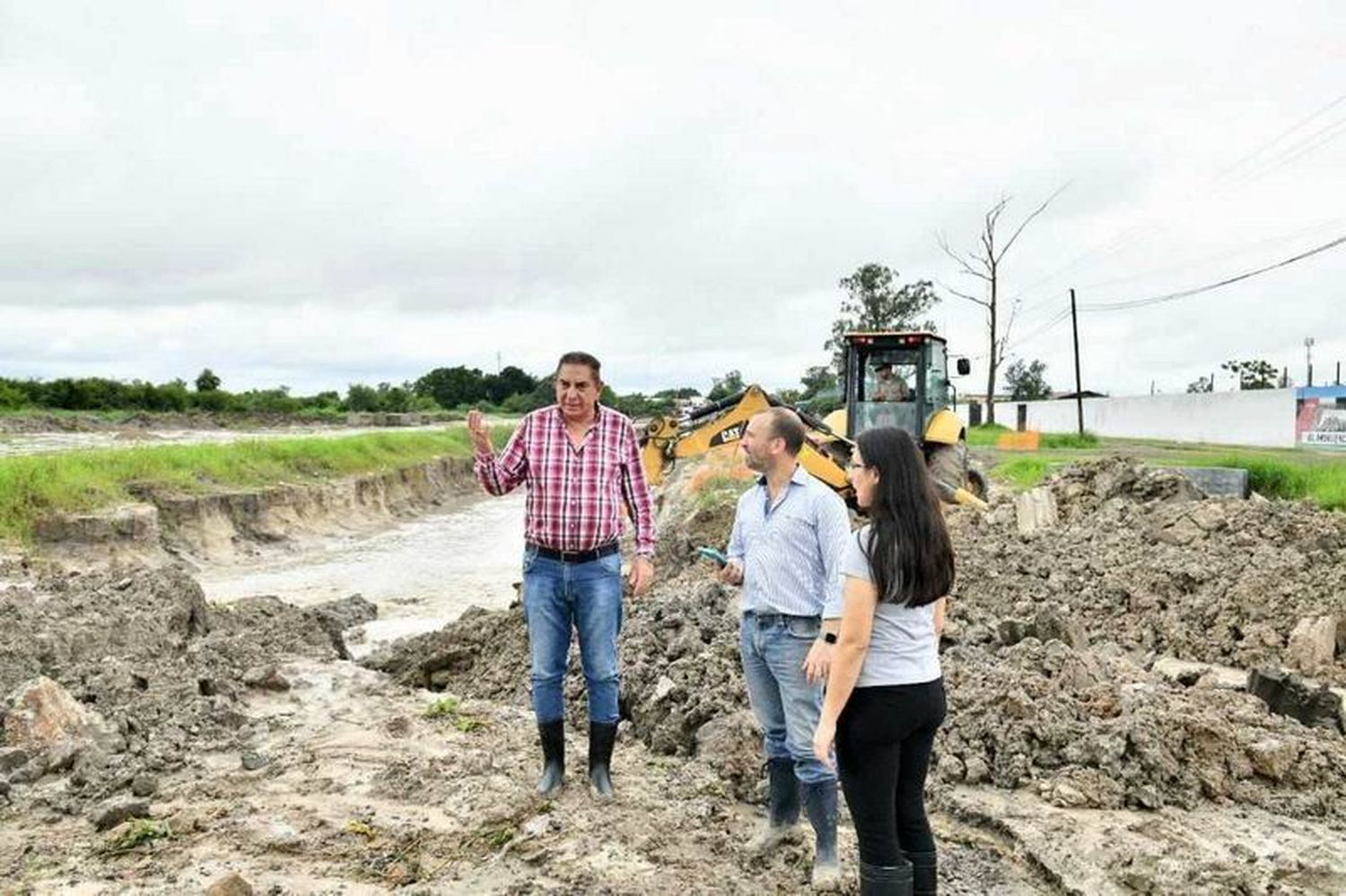 Jofré supervisó tareas de optimización de 
desagües y canales principales de la ciudad