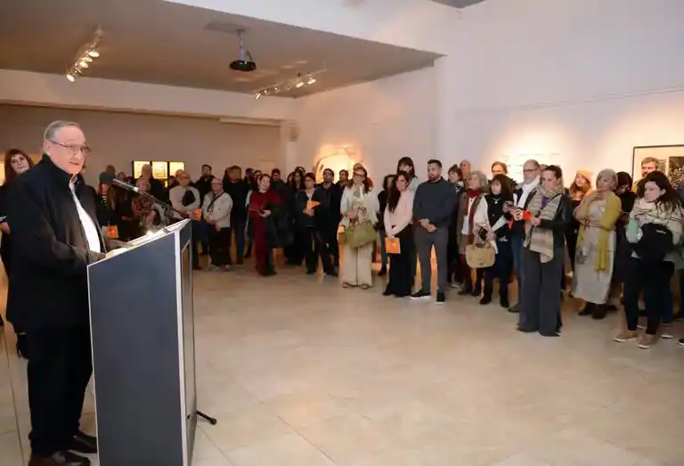 Inauguración. Lunghi durante la presentación del salón