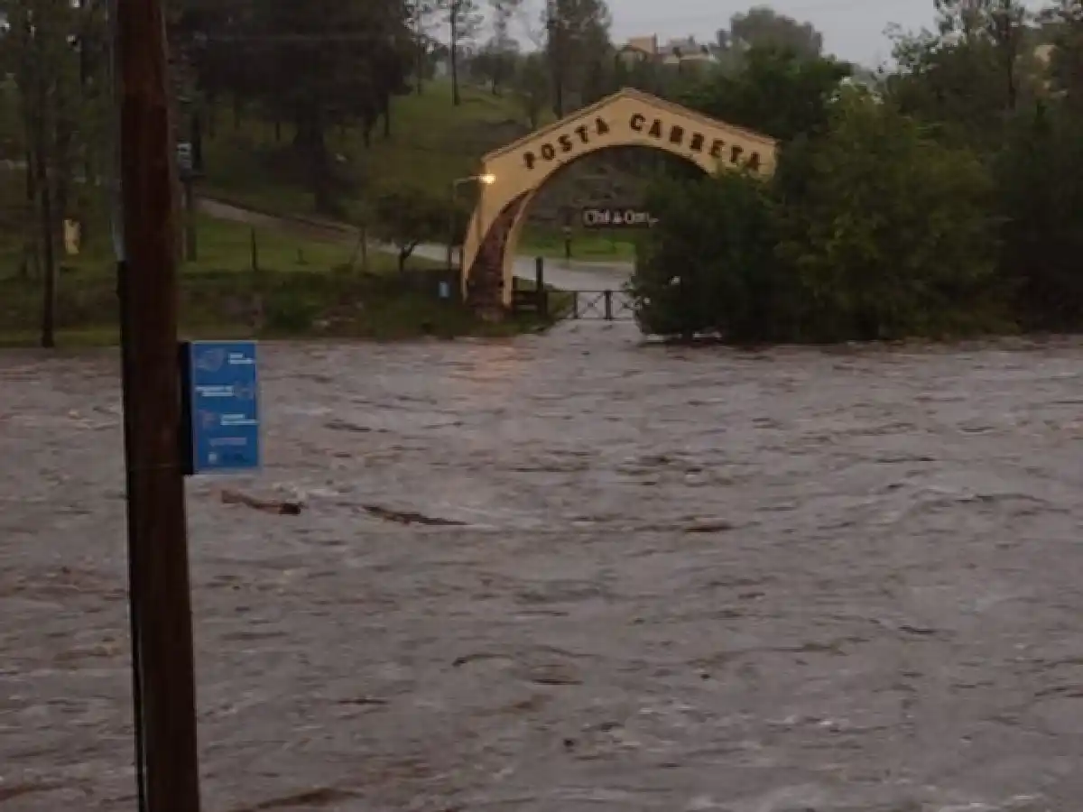 Importantes crecidas de ríos serranos tras la tormenta