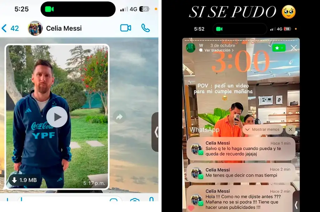 El crack del seleccionado argentino accedió a un pedido para mandarle un saludo de cumpleaños a una persona, pero se equivocó de nombre