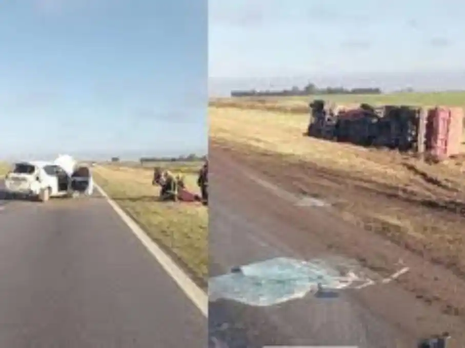 Algunos de los vehículos involucrados (Foto: Gentilezas)