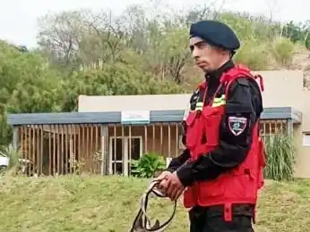 Dakota, la perra K9, clave en el hallazgo de un cuerpo en Bolívar