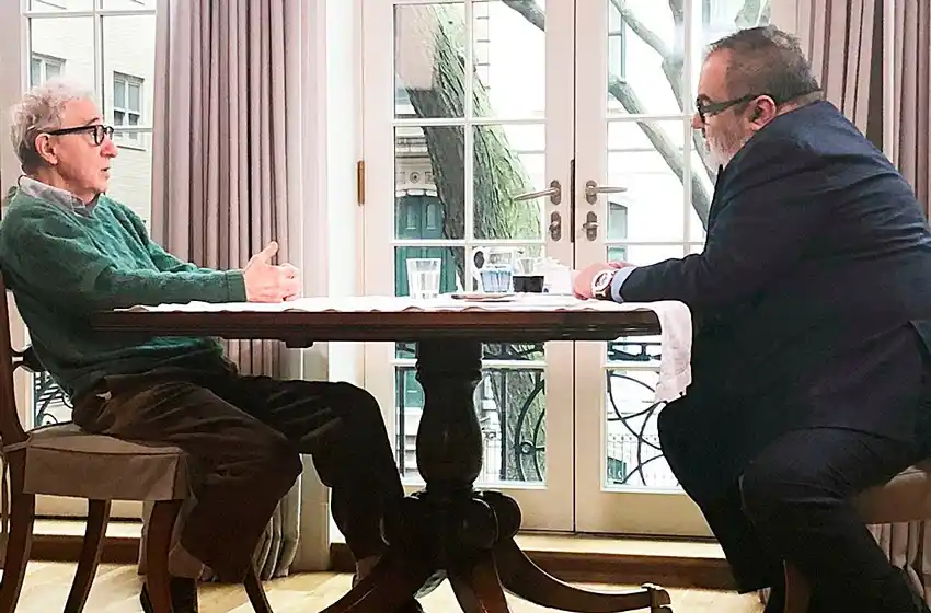 Lanata, mano a mano con Woody Allen: el director habló de las acusaciones de abuso