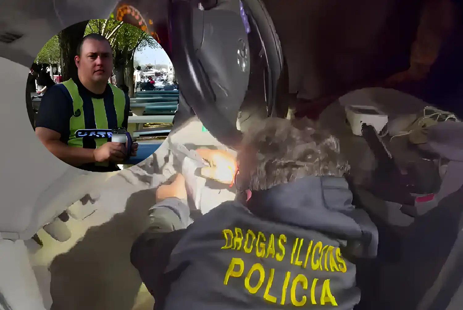 Rafael Rodrigues conducía el Corolla en el que la policía encontró un kilo de cocaína.