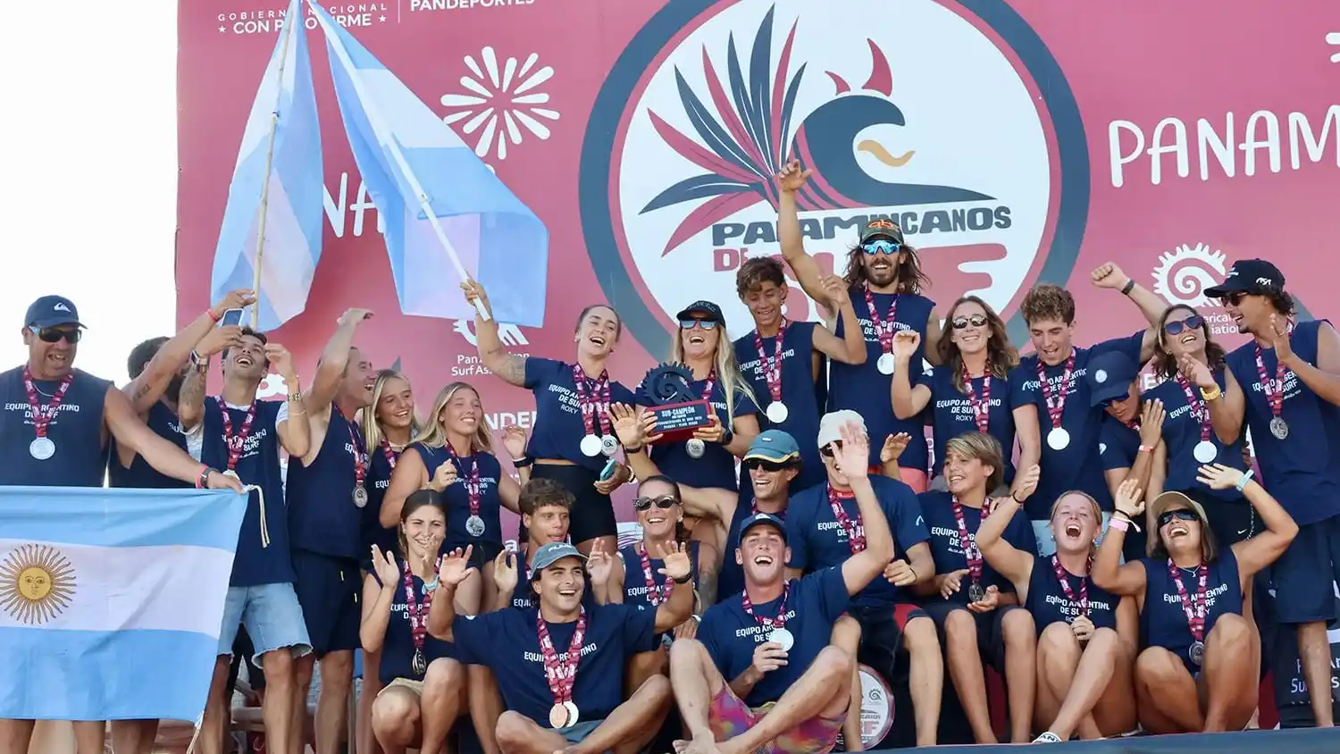 Argentina terminó en el segundo lugar en el Panamericano de Surf en Panamá. Foto: Philippe Demarsan - Klitin