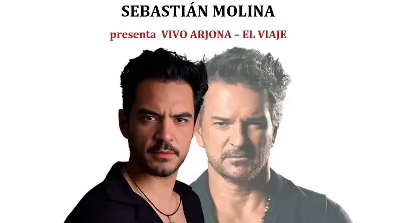 El cantante argentino Sebastián Molina presentará “Vivo Arjona – El Viaje” el viernes 11 de septiembre en el Teatro Municipal de Tres Arroyos.