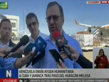 Ante el embate del huracán Melissa: Venezuela envía 46 toneladas de ayuda humanitaria para Cuba y Jamaica