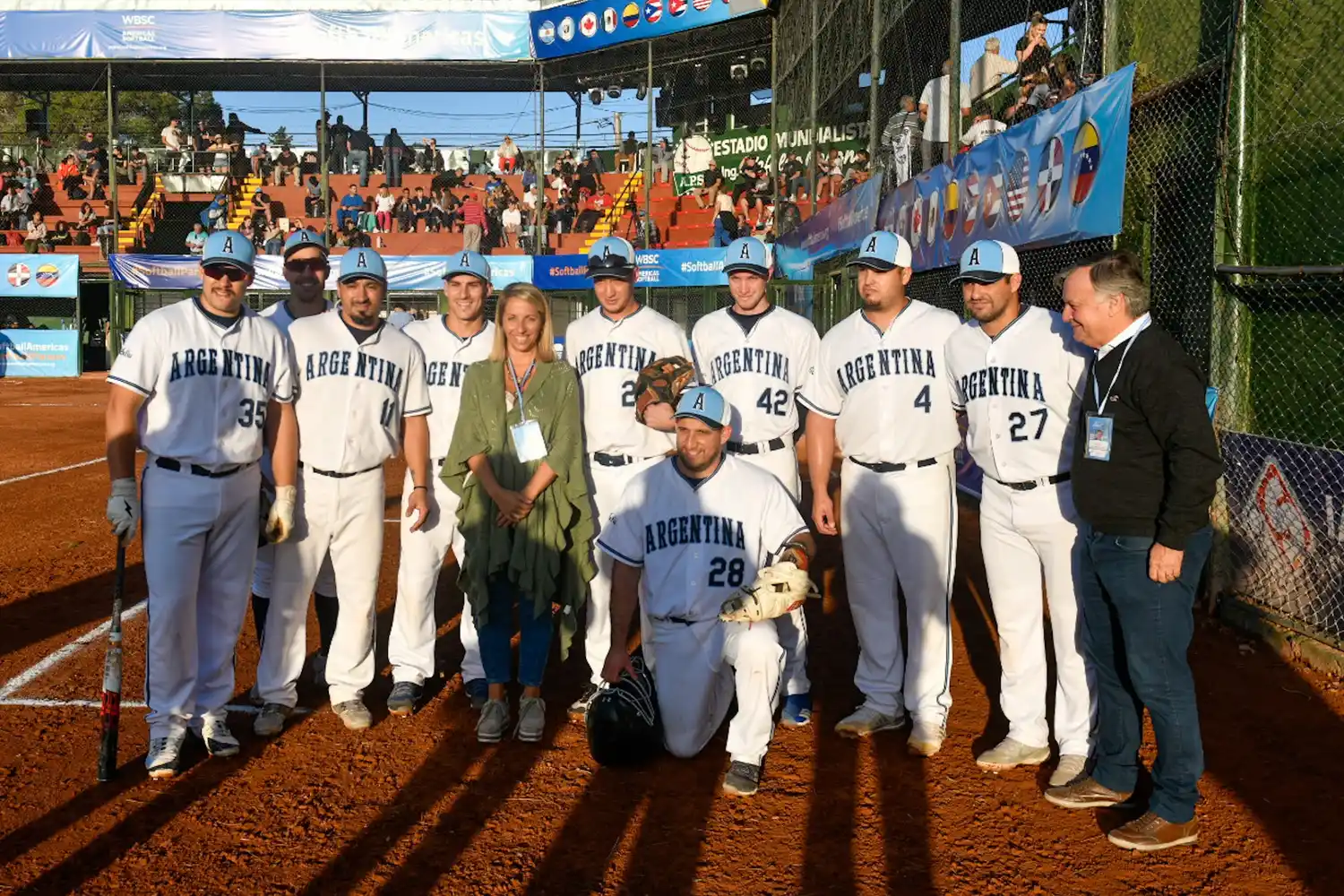 Stratta acompañó al seleccionado argentino en el XI Campeonato Panamericano de Sóftbol