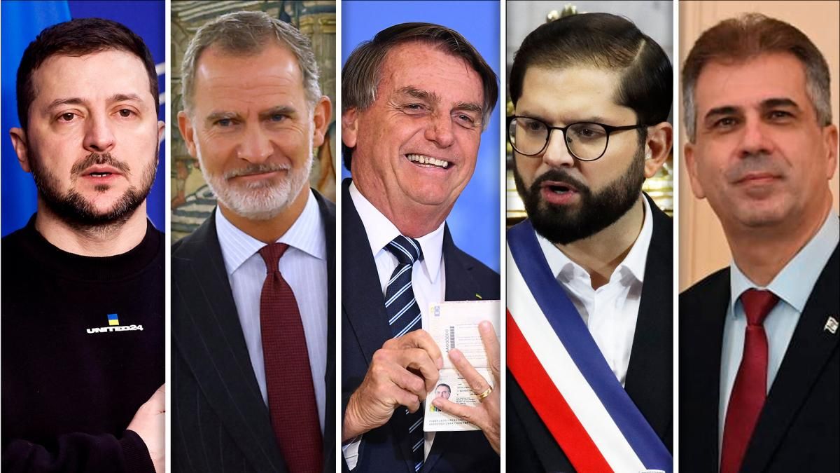 Milei saludó a las delegaciones extranjeras en el Salón Blanco de la Casa Rosada