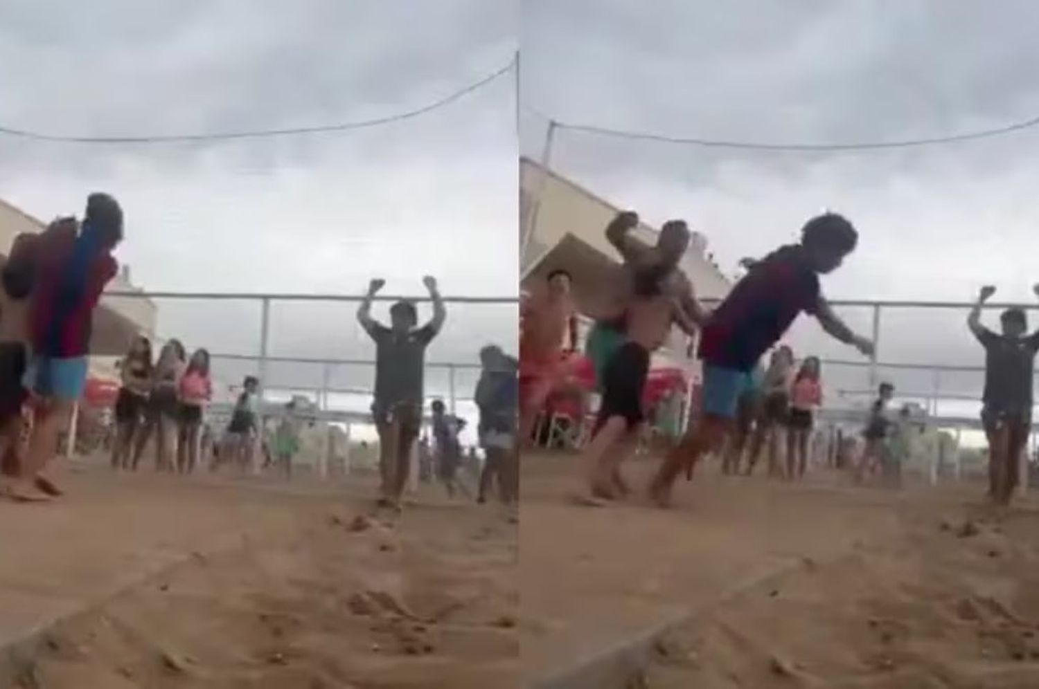 Pelea en la playa