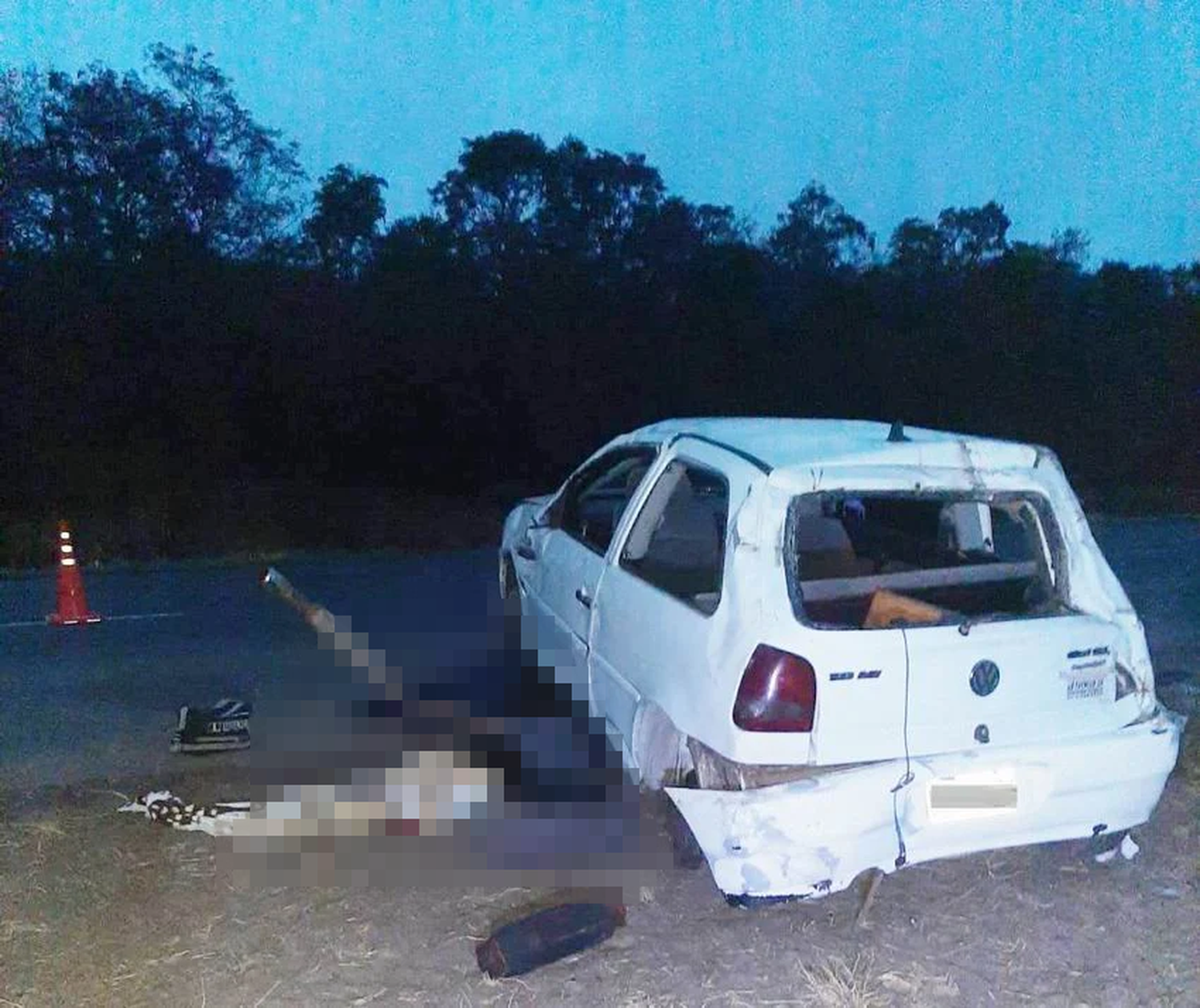 Despiste y vuelco en la RN 11 dejó como saldo una víctima fatal