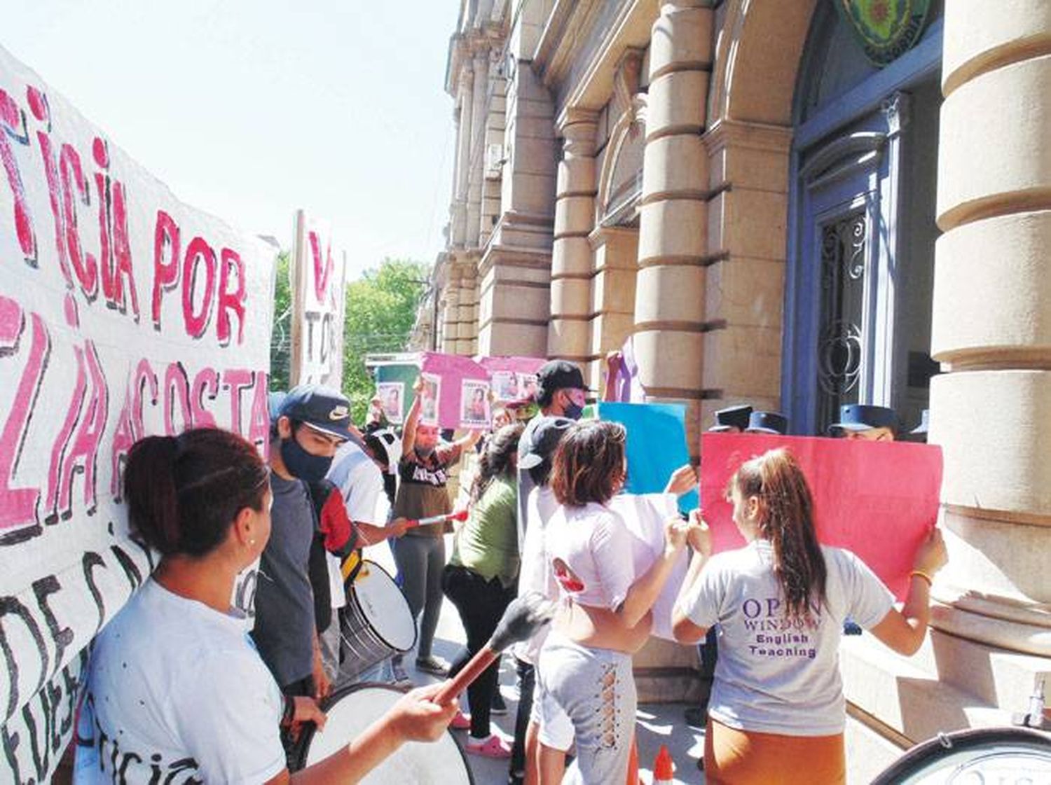 Protesta en Tribunales