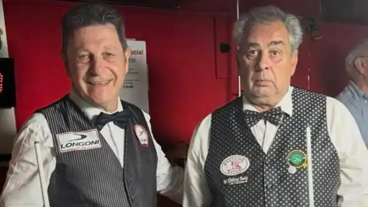 Los finalistas del torneo. Torregiani (campeón) y Diéguez (subcampeón)