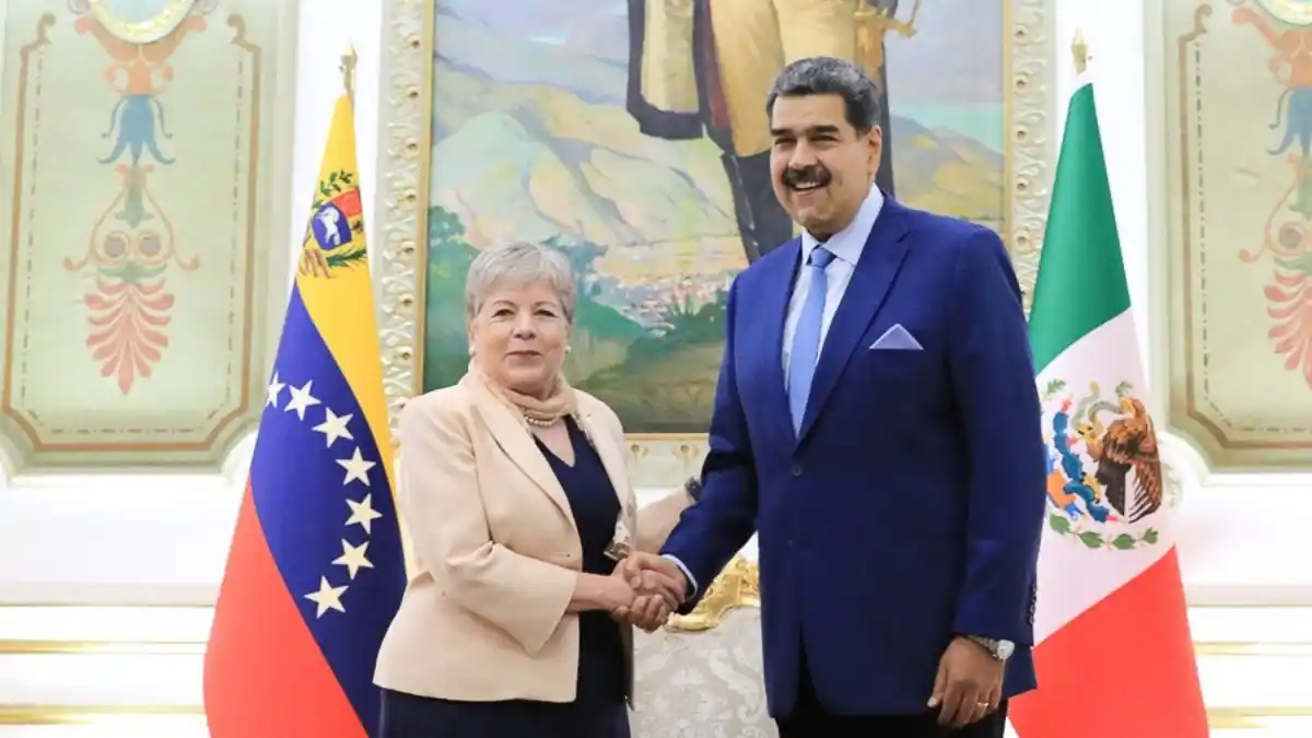 Canciller de México se reunió con Maduro en Miraflores: «Celebramos que se retome el proceso de diálogo»(+VIDEO)