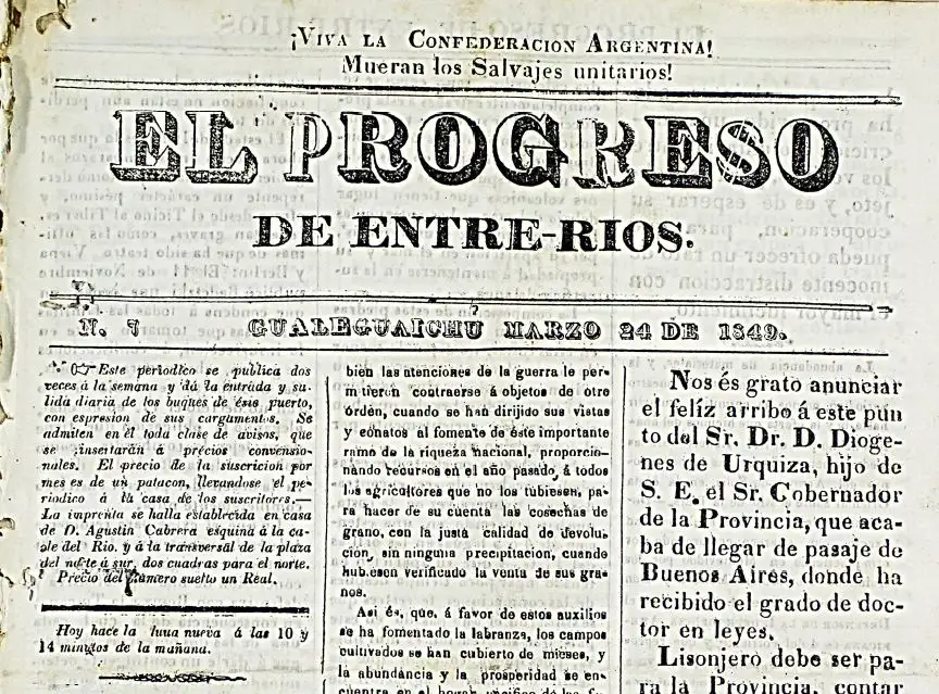 PRIMERIOS DIARIOS EL PROGRESO DE ENTRE RIOS - 2