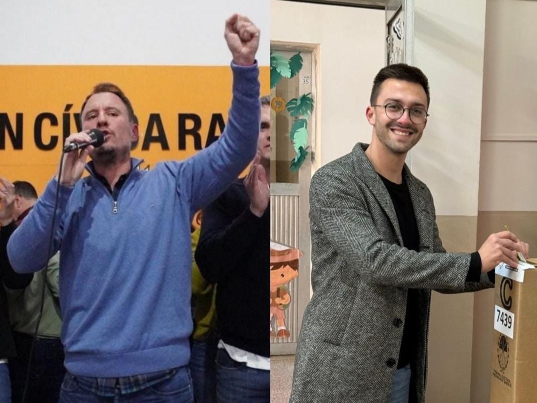 Juan Ignacio Pellegrini y Bruno Taddia pisaron fuerte en el domingo electoral y serán muy influyentes en los próximos tiempos. Foto: Gentileza