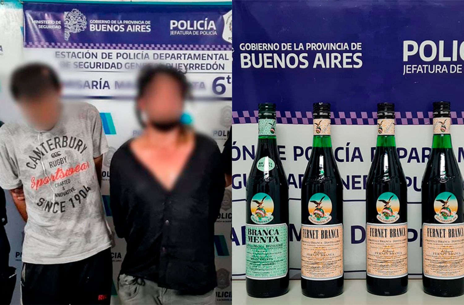 Robaron 4 Fernet y los atrapan cuando esperaban el colectivo