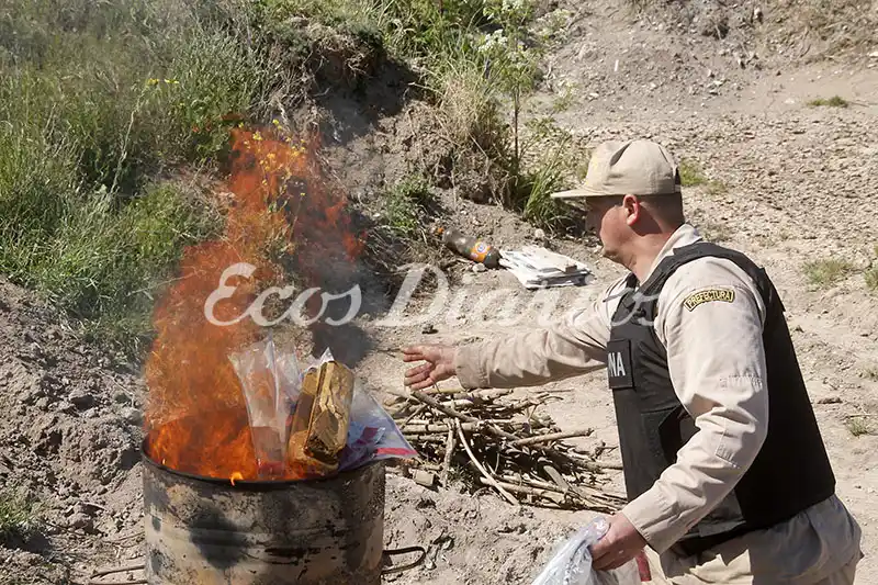 Se queman drogas mensualmente en Necochea