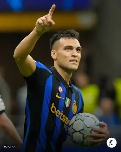 Lautaro Martínez anotó 2 goles en la derrota del Inter ante el Brujas de Bélgica. Foto:Redes