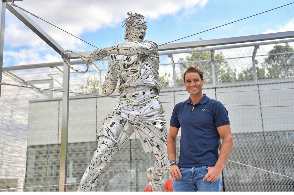 Rafa Nadal tiene su estatua en Roland Garros