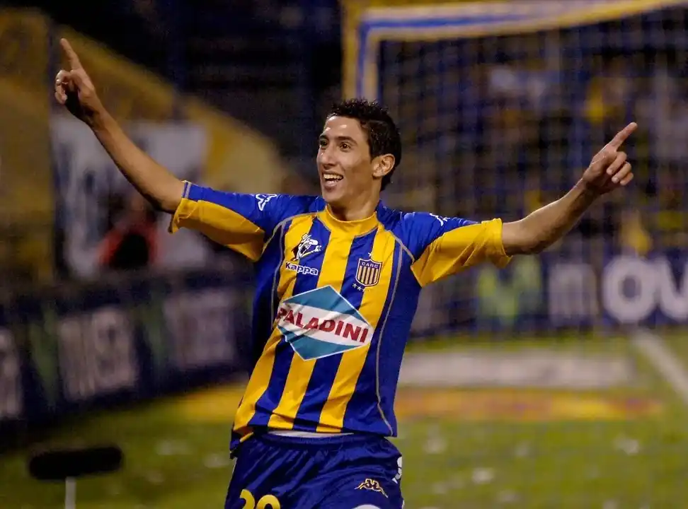 Ángel Di María como jugador de Rosario Central en 2006