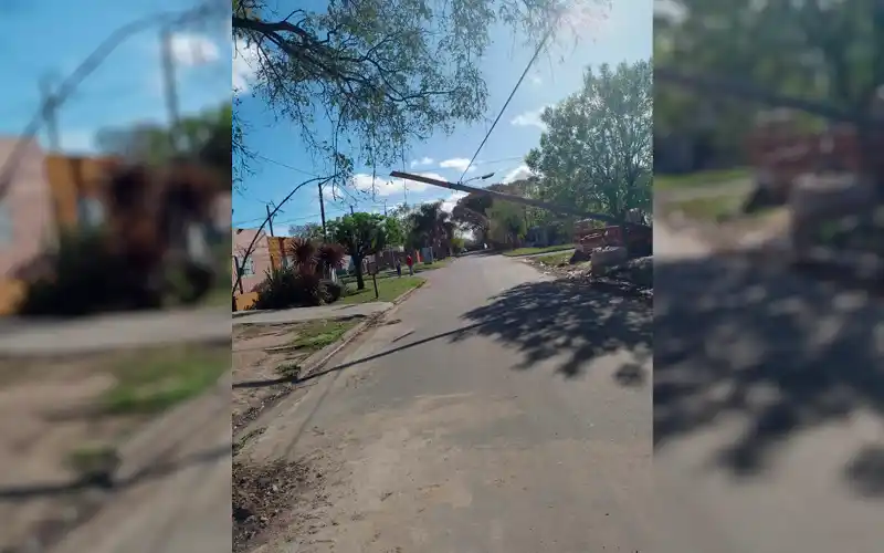 Poste a punto de caer: “En Telecom no nos atienden”