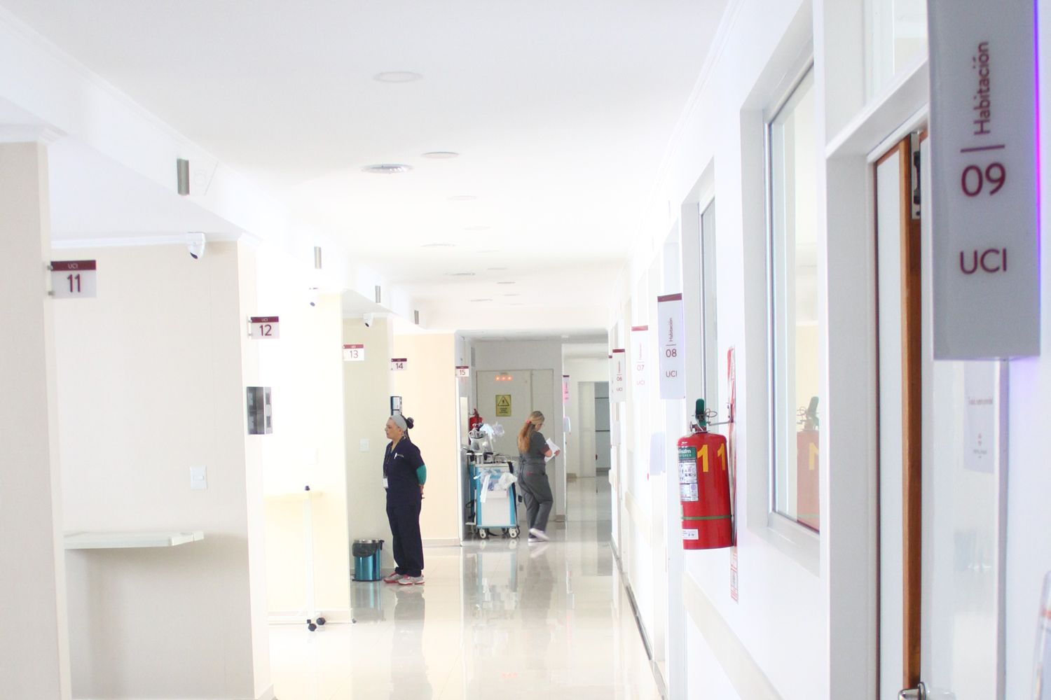El área de cuidados intensivos del Hospital privado Sadiv. Foto: Archivo La Opinión.
