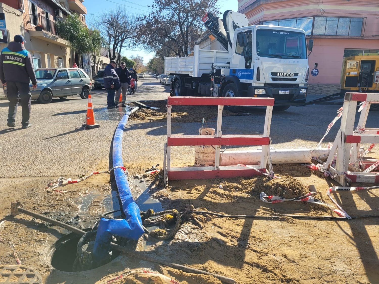 Pusieron en marcha un plan de mejoras del sistema cloacal en una de las zonas más críticas de la ciudad