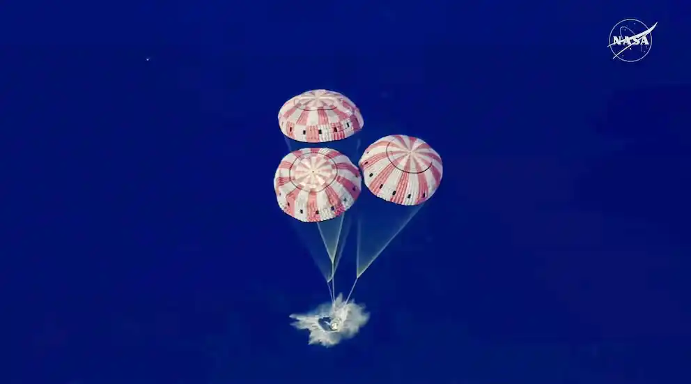 La nave Orión superó el peligro: sanos y salvos en Tierra, los cuatro astronautas completaron con éxito la misión