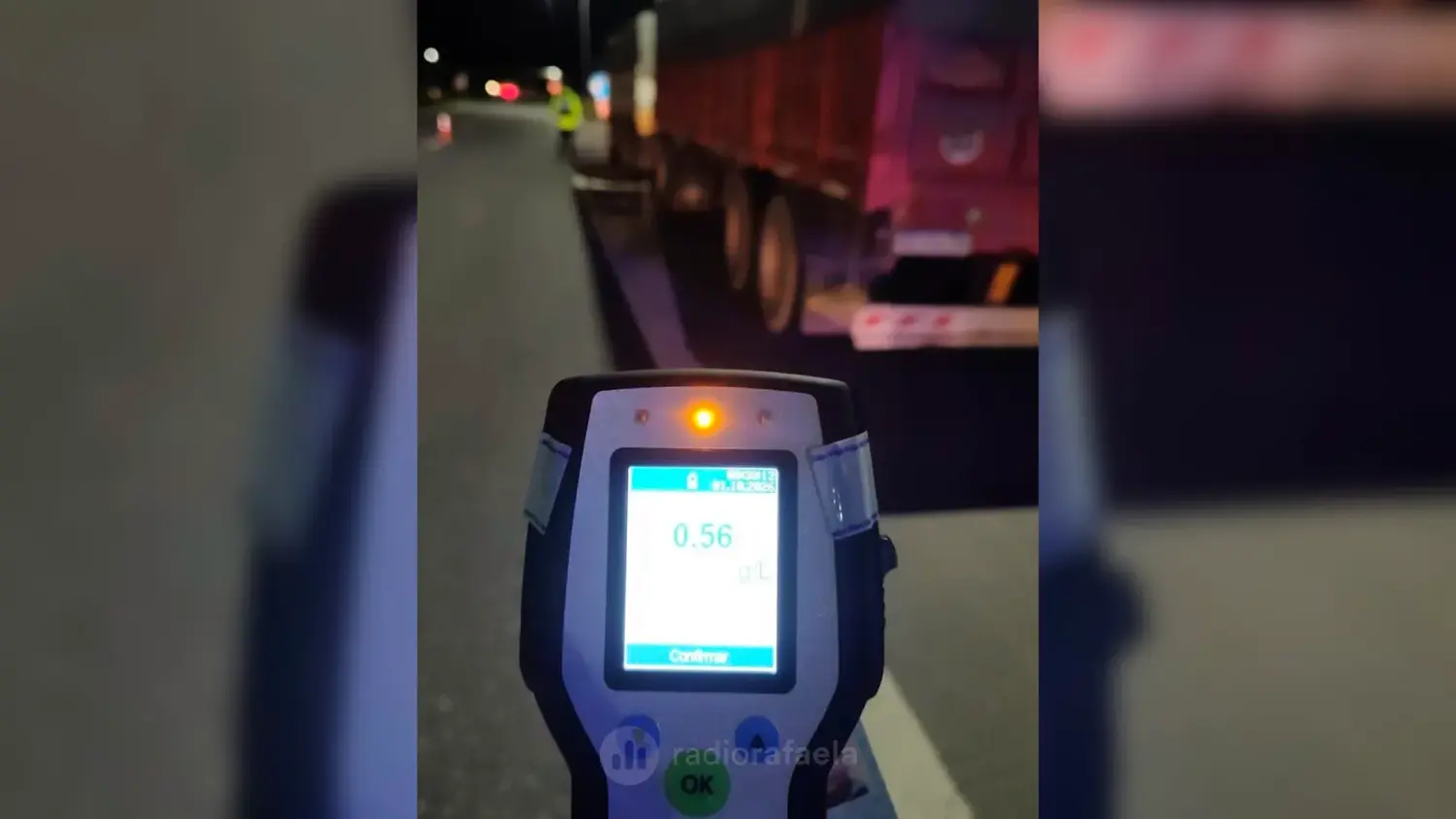 Detectaron a un camionero con alcoholemia positiva durante un control sobre la Ruta 34