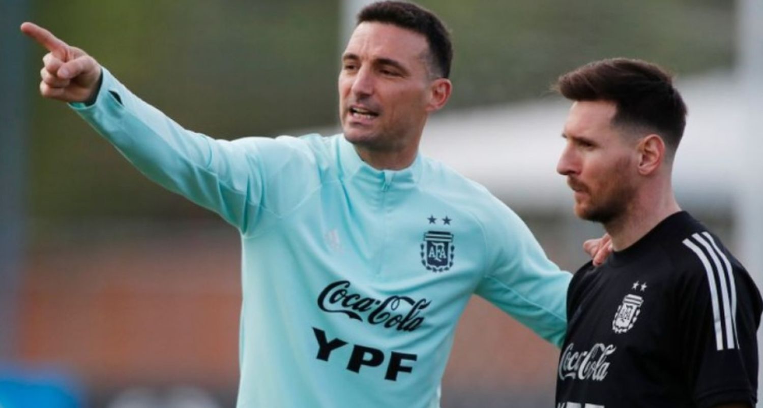 Con todo el plantel completo, Argentina piensa en Uruguay y Scaloni define el equipo