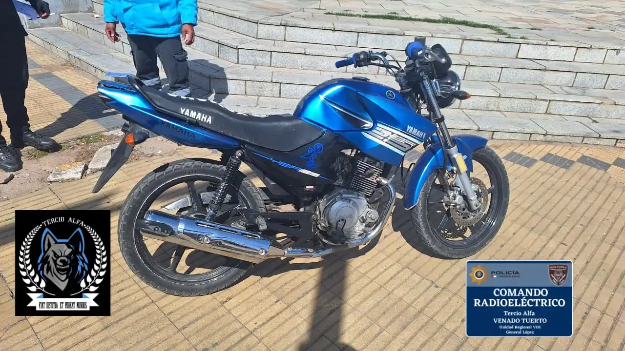 La motocicleta fue trasladada al corralón municipal.