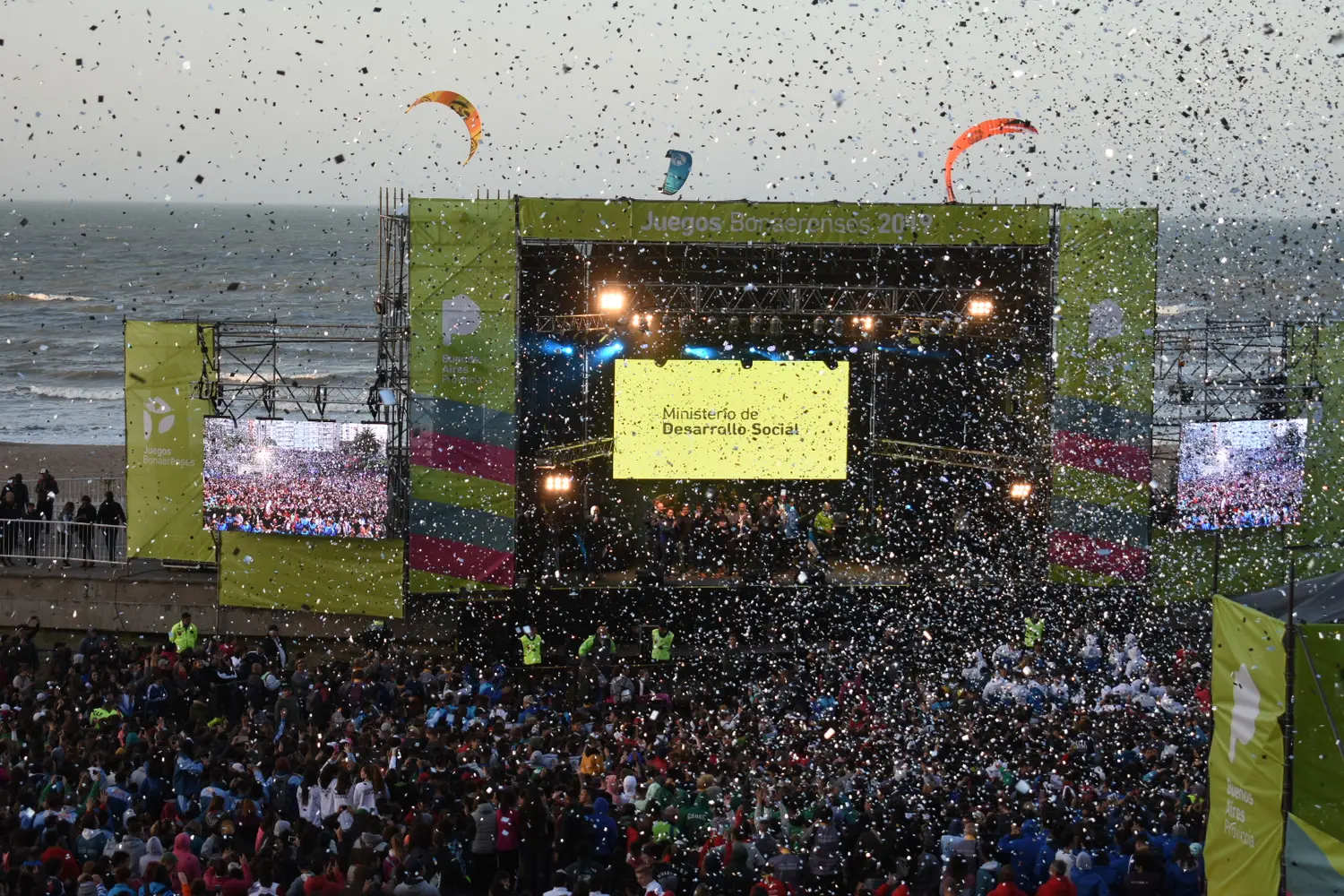 Juegos Bonaerenses 2019: Con mucha música y papelitos, se inauguró la Etapa Final en Mar del Plata