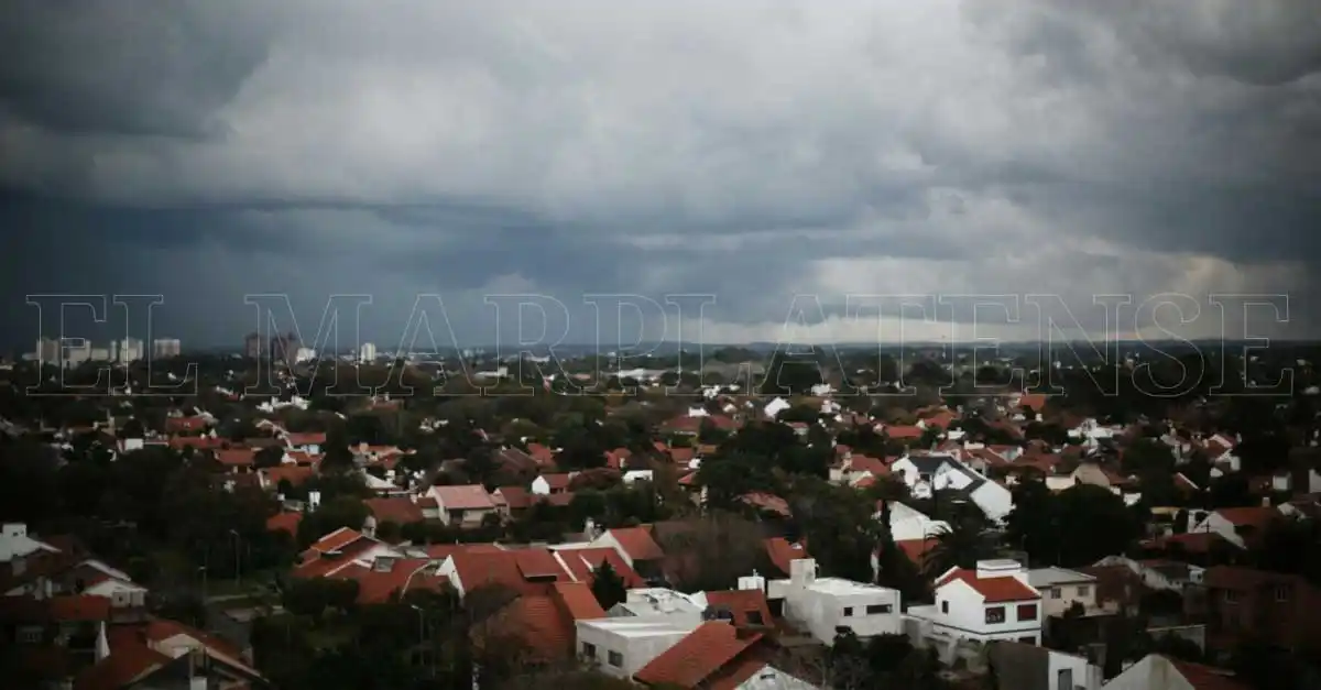 Sólo un susto: la ciudad recibió una tormenta que duró pocos minutos