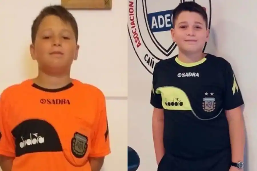 Histórico: tiene 13 años, es santafesino y se convirtió en el árbitro más joven del país