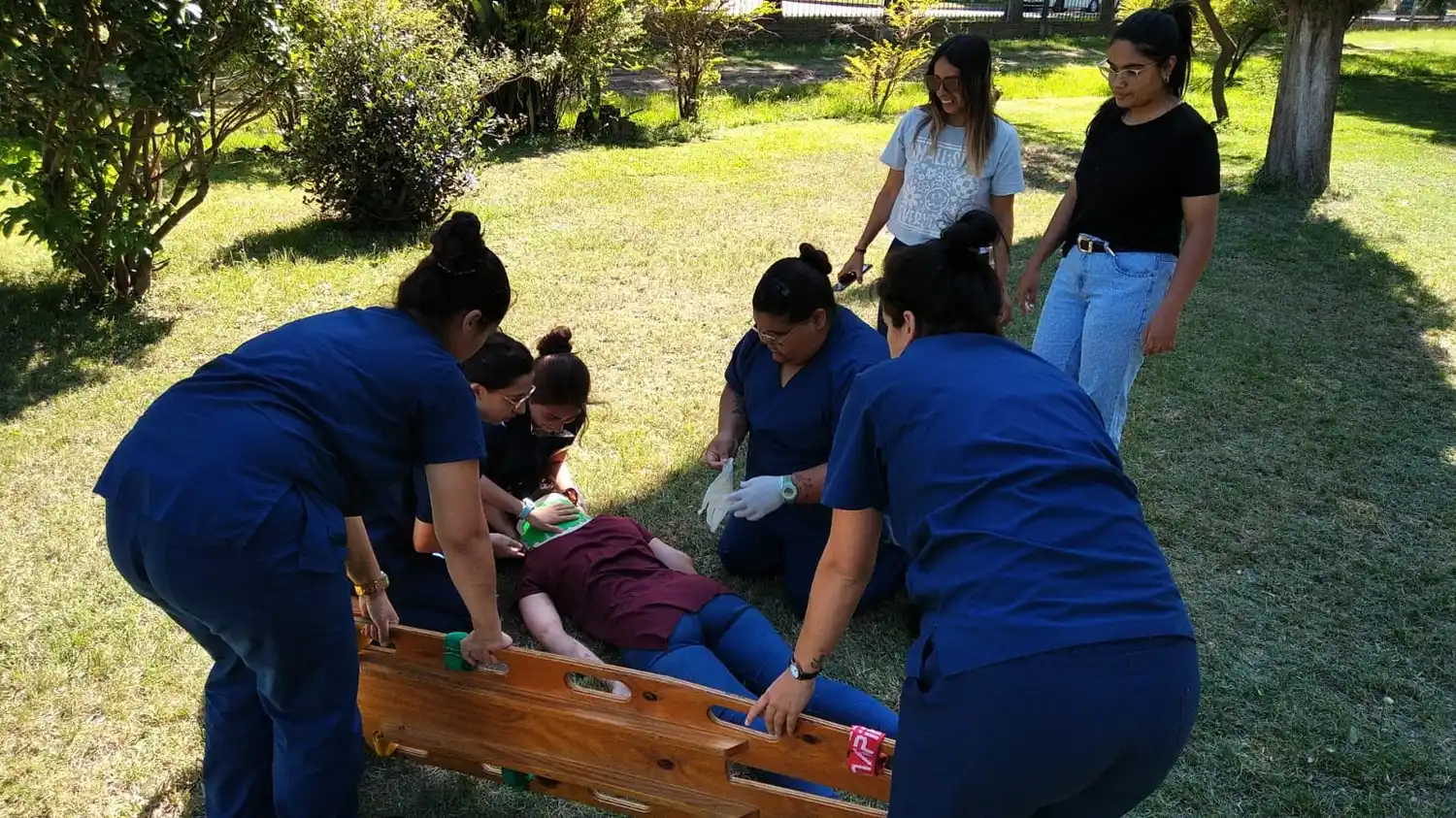 Se desarrollaron simulacros de la Cruz Roja