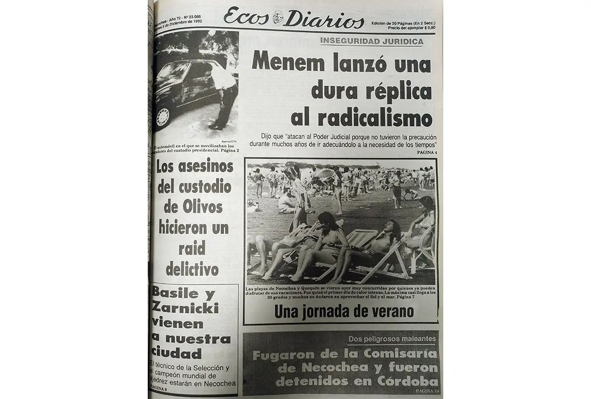 Martes 8 de diciembre de 1992