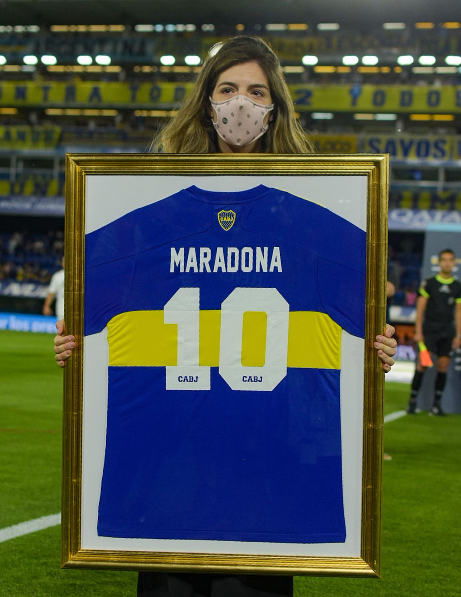 Dalma Maradona participó del homenaje.